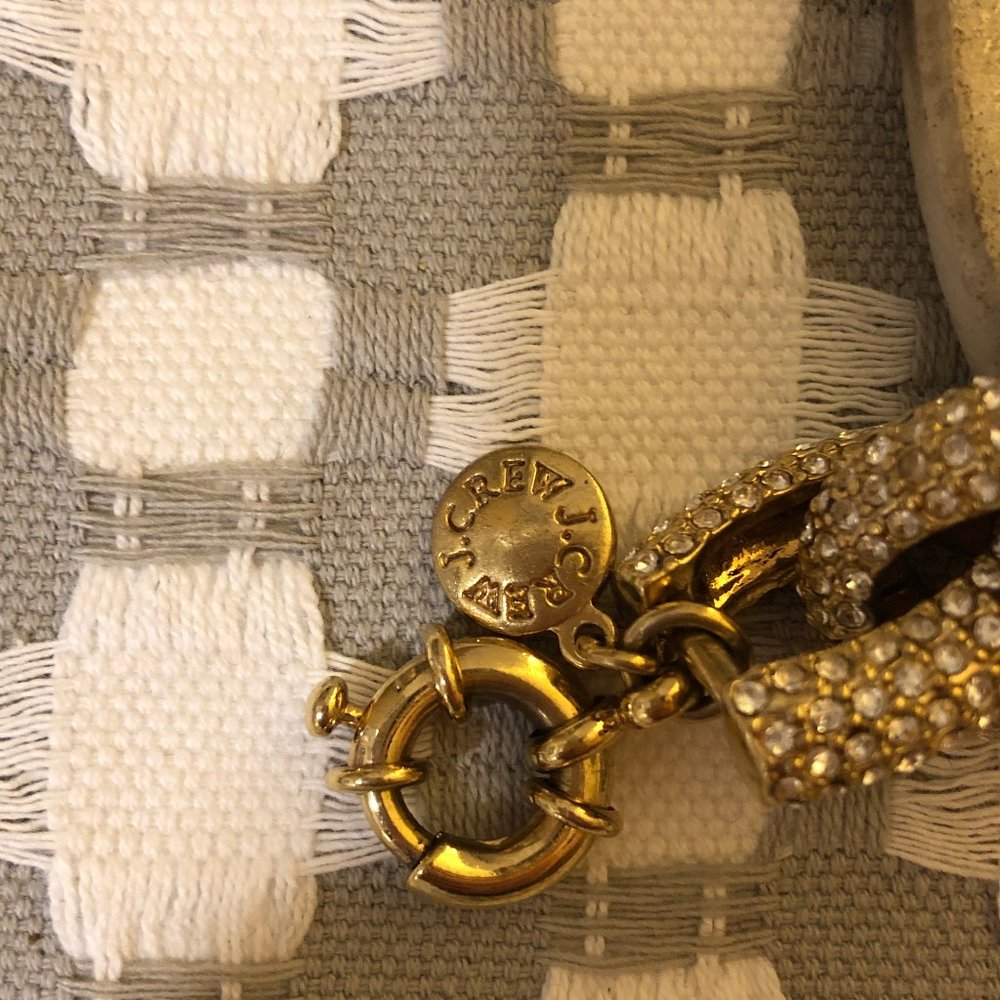 J.Crew Classic Pave Chain Link Bracelet - Picture 2 of 7